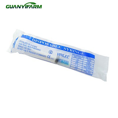 เข็มฉีดยาสัตวแพทย์พลาสติกแบบใช้แล้วทิ้ง 10 มล